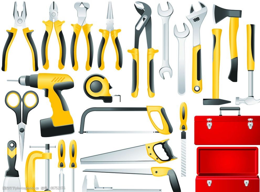 五金工具矢量素材图片