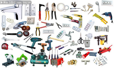 五金工具图片素材 类型与用途详解